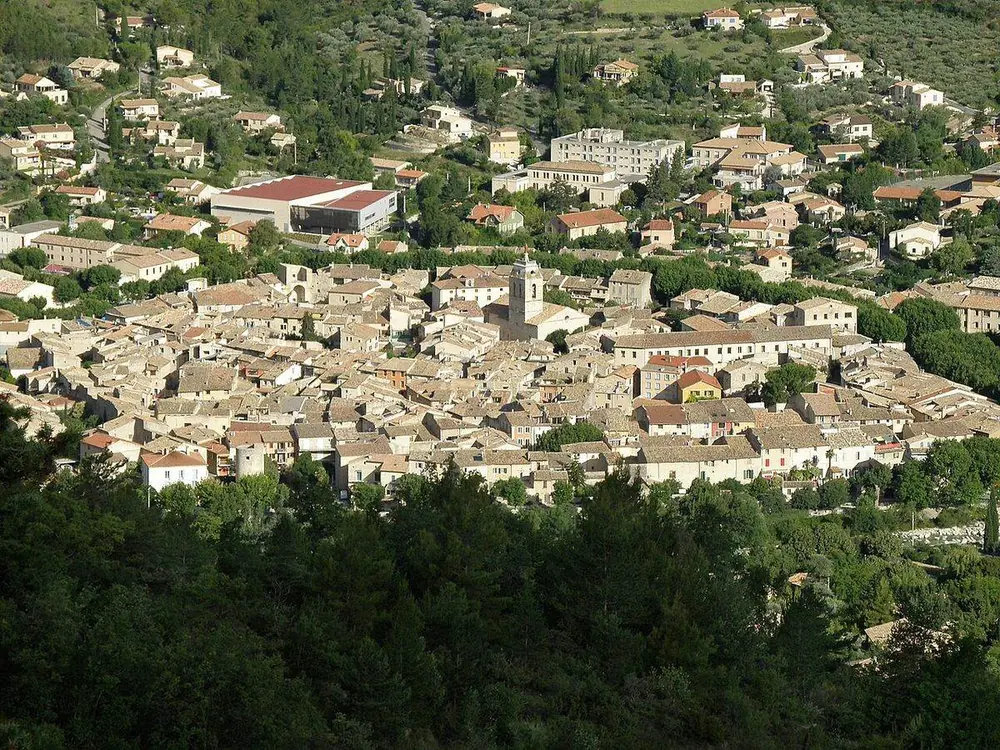 Vue d'ensemble de Buis-les-Baronnies depuis les hauteurs