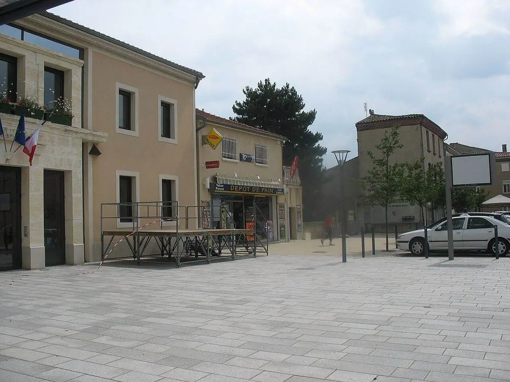 La place principale du village de Malissard